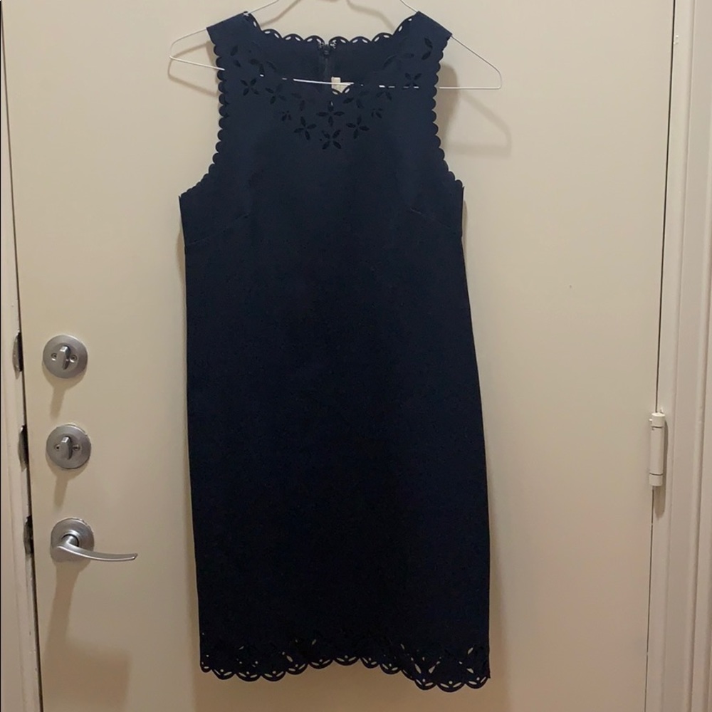 J.Crew sleeveless cutout shift dress